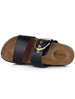 Dámské žabky s přezkou černé model 22097321 - Potocki