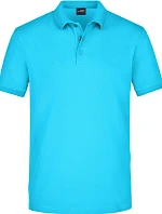 Daiber JN 710 Pánské elastické piqué polo 02.0710 turquoise