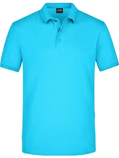 Daiber JN 710 Pánské elastické piqué polo 02.0710 turquoise