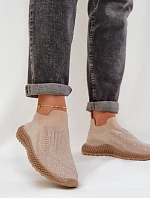 Dámské Sportovní Boty S Ozdobou D&A TW121 Béžové