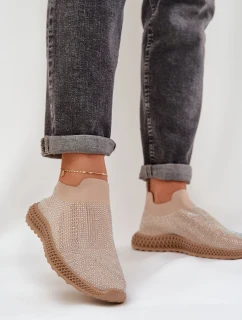 Dámské Sportovní Boty S Ozdobou D&A TW121 Béžové