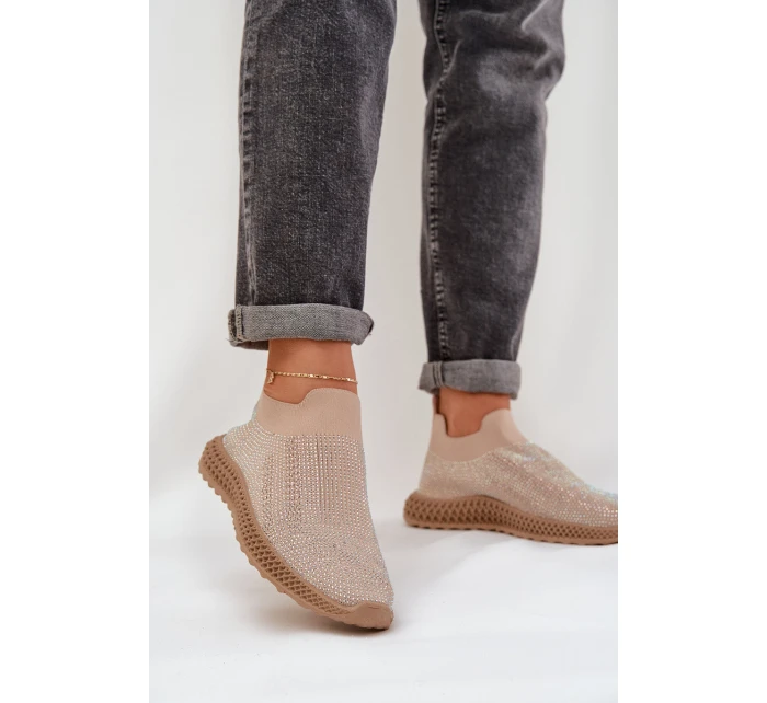 Dámské Sportovní Boty S Ozdobou D&A TW121 Béžové Dámské Sportovní Boty S Ozdobou D&A TW121 Béžové