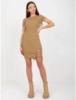 Sukienka EM SK HS 21 model 21110900 ciemny bezowy - FPrice