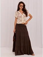 Spódnica IT SD model 22251281 ciemny brązowy - FPrice
