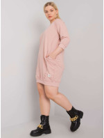 Prašně růžové bavlněné šaty velikosti Karissa