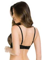 Dámská podprsenka TOLEDO PUSH 01084 černo/béžový - Mediolano