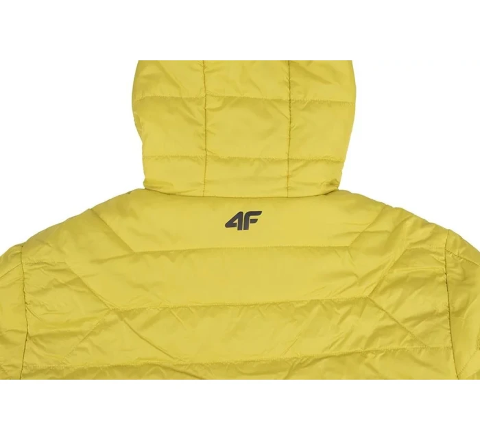 Pánská bunda H4Z22KUMP006 45S Žlutá hořčicová - 4F Pánská bunda H4Z22KUMP006 45S Žlutá hořčicová - 4F