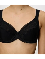 Dámská podprsenka Modern Lace+Cotton W02 - BLACK - černá 0004 - TRIUMPH Dámská podprsenka Modern Lace+Cotton W02 - BLACK - černá 0004 - TRIUMPH