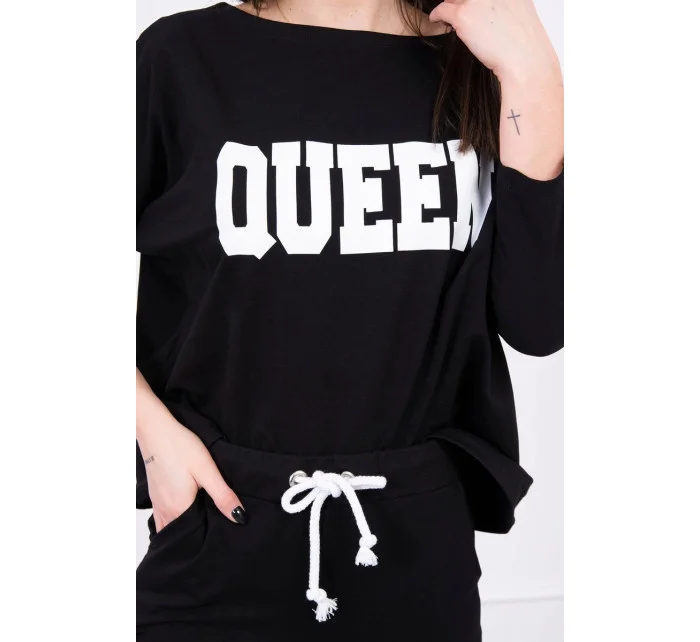 Sada s potiskem Queen black Sada s potiskem Queen black