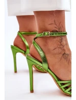 Dámské sandály na vysokém podpatku Zelená My Darling Dámské sandály na vysokém podpatku Zelená My Darling