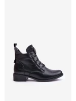 Nízké boty s podšívkou na zip s ozdobou černé model 21672290 - Boto