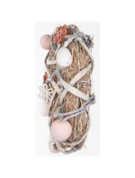 DEKORATIVNÍ GIRLANDA ŠEDÁ PRŮMĚR 24CM