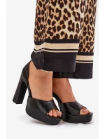 Dámské Sandály Na Podpatku A Platformě Eko Kůže Bílé model 21688865 - Boto