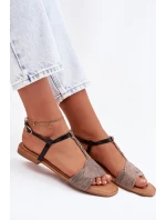 Dámské ploché sandály Černé Nexora