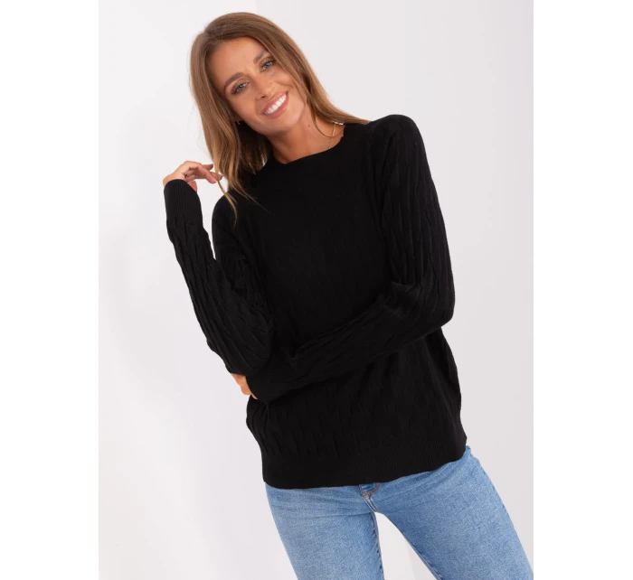 Sweter AT SW model 18895620 czarny - FPrice