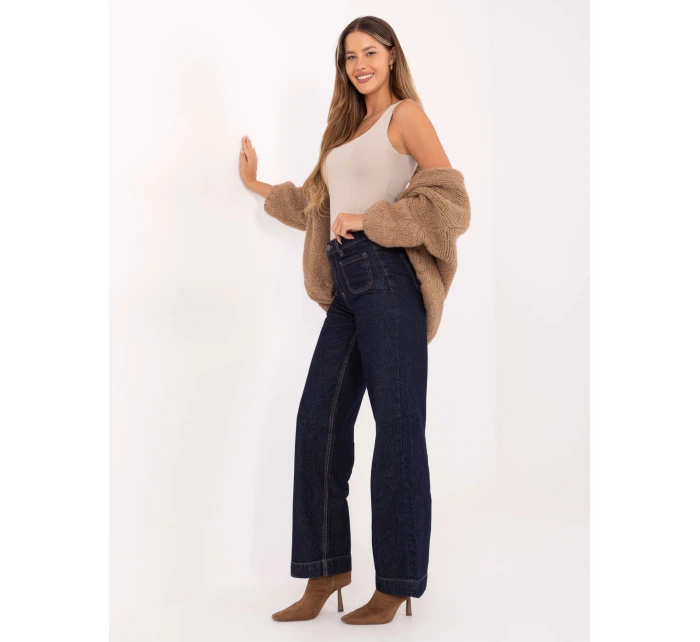 Spodnie model 21314515 granatowy - FPrice Spodnie model 21314515 granatowy - FPrice