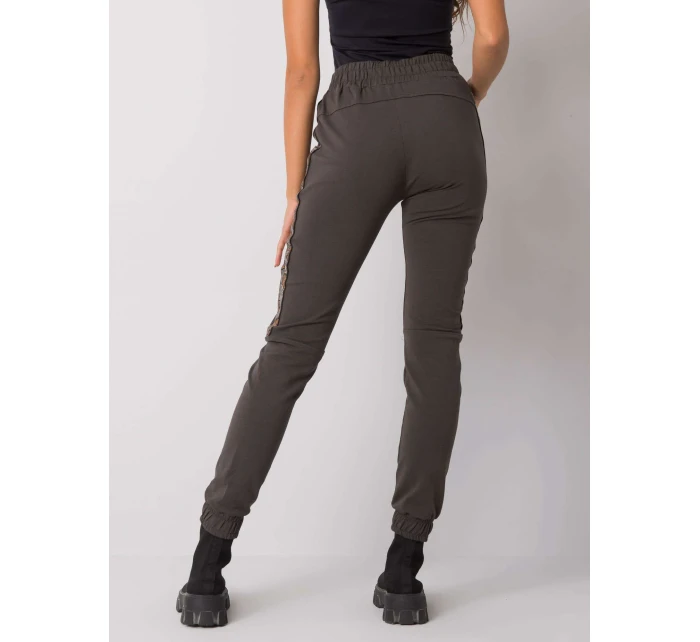 Tepláky RV DR 6891.54 tmavá khaki