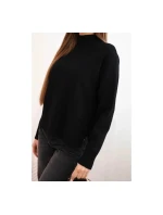 Dámský svetr volný styl 35209 Černá - K-Fashion