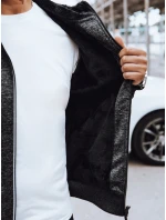 Pánská rozepínací zateplená mikina tmavě šedá Dstreet BX5626