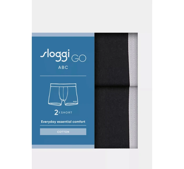 sloggi men GO ABC 2.0 Short 2P - BLACK - SLOGGI BLACK - SLOGGI
