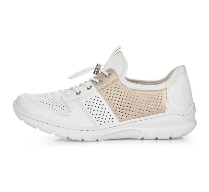 Pohodlná polobotka W model 22033528 bílá - Rieker