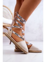 Dámské vázané espadrilky Big Star model 21577575 Béžová - Big Star Shoes Dámské vázané espadrilky Big Star model 21577575 Béžová - Big Star Shoes