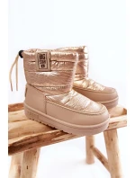 Dětské sněhule Big Star model 21595019 Béžová a zlatá - Big Star Shoes
