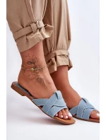 Dámské materiálové sandály světle modré Aversa Dámské materiálové sandály světle modré Aversa
