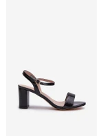 Černé Sandály Na Podpatku model 21657930 - EVENTO