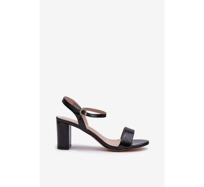 Černé Sandály Na Podpatku model 21657930 - EVENTO