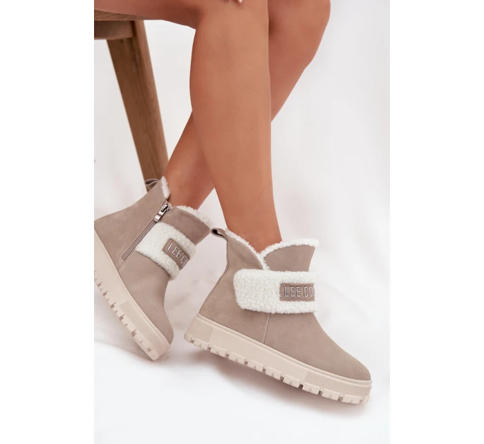 Zimní boty Dámské z přírodního s  25 01 Světle šedé model 21725184 - Lee Cooper
