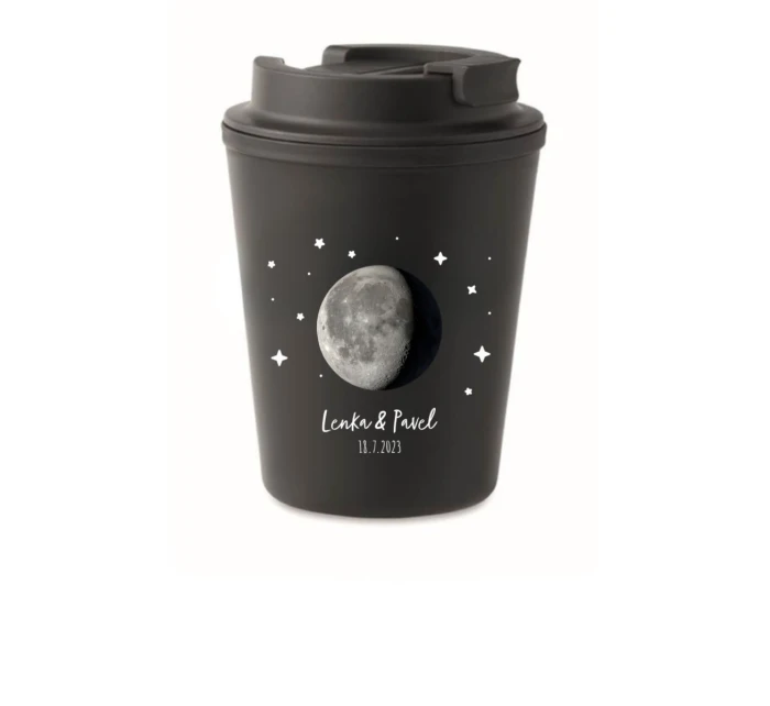Personalizovaný cestovní termohrnek s měsíční fází 