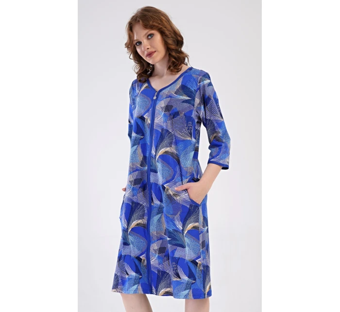 Dámské domácí šaty s tříčtvrtečním rukávem Eliza