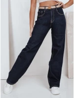Dámské džíny s širokými nohavicemi tmavě modré Dstreet model 21992549 - FashionStreet