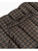 Dámská oboustranná zimní bunda tmavě modrá a hnědá (w557big)