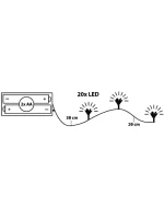 LAMPKI NA GIRLANDA 20 LED CIEPŁY BIAŁY model 21832628 LAMPKI NA GIRLANDA 20 LED CIEPŁY BIAŁY model 21832628