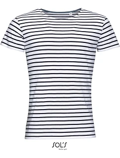 SOL'S Miles Men Pánské pruhované tričko model 22521451 white/navy
