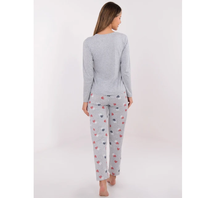 Piżama DU PI FP model 21800549 szary - FPrice Piżama DU PI FP model 21800549 szary - FPrice