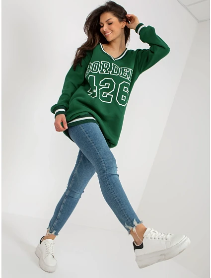 Bluza EM BL model 18502897 ciemny zielony - FPrice Bluza EM BL model 18502897 ciemny zielony - FPrice