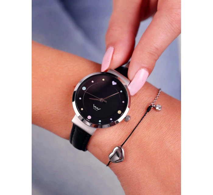 Náramek VUCH Shiny Heart Black Náramek VUCH Shiny Heart Black