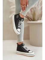 Zateplené Dámské Tenisky Na Platformě Eko Kůže Big Star Černé