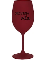 (NE)VINNÁ VÍLA - bordo sklenice na víno 350 ml (NE)VINNÁ VÍLA - bordo sklenice na víno 350 ml