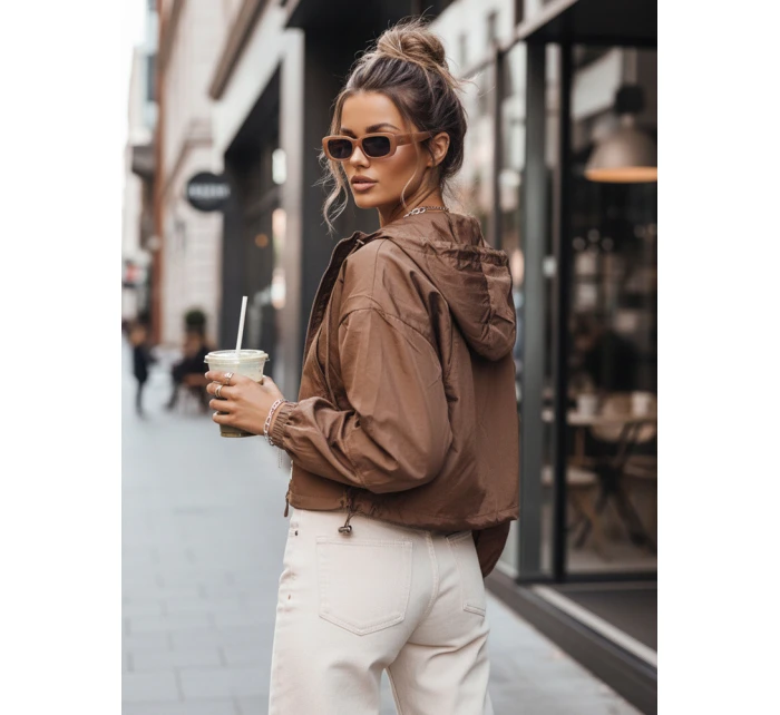 Dámská přechodová bunda ISCAR hnědá FashionStreet TY4234