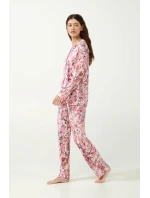 Květinové pyžamo s knoflíky model 20515460 - Vamp
