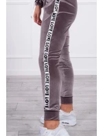 Velurová souprava Love grey Velurová souprava Love grey