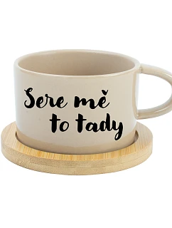 SERE MĚ TO TADY - krémový hrníček makronka 200 ml