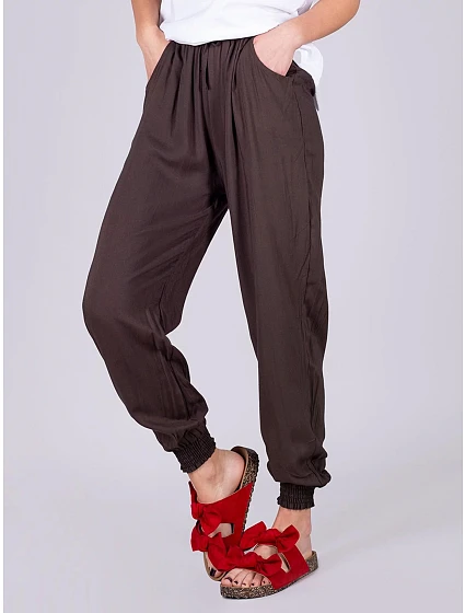 Dámské kalhoty model 19525807 khaki - Yoclub