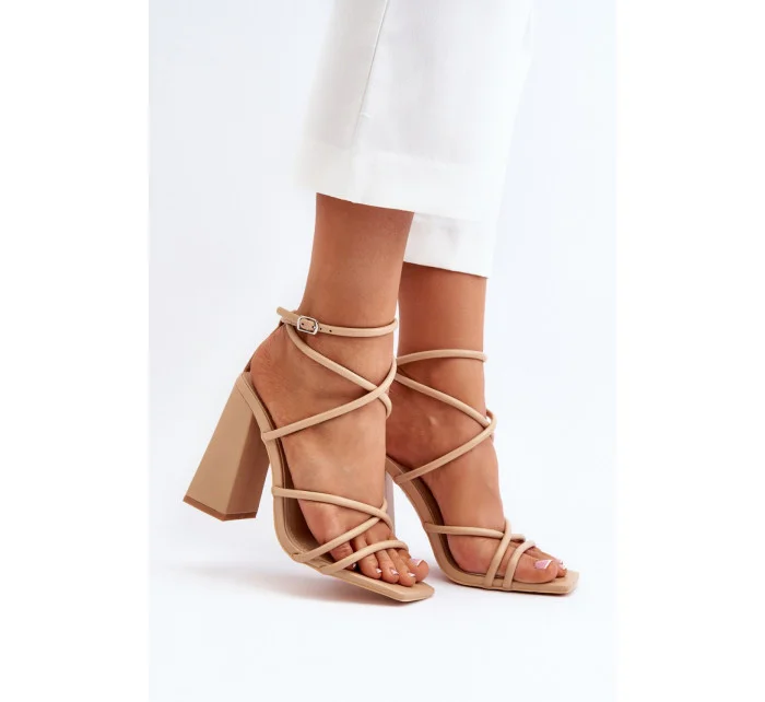 Sandály na podpatku  model 193935 Step in style