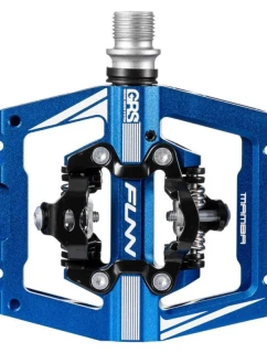 Pedály FUNN MAMBA S jednostranné modré