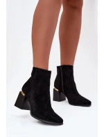 Zateplené dámské kotníkové boty na z černé model 21708739 - Boto Zateplené dámské kotníkové boty na z černé model 21708739 - Boto